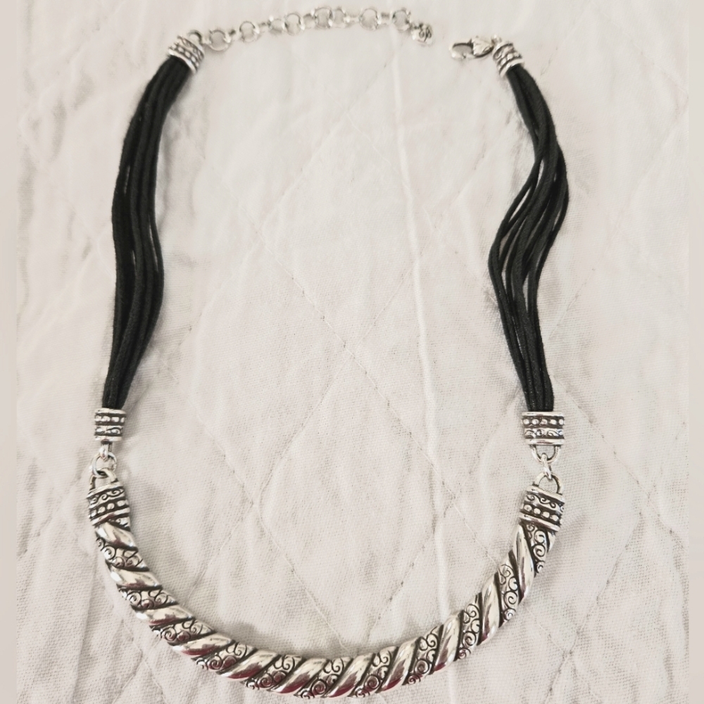 Brighton Silver and Black Necklace